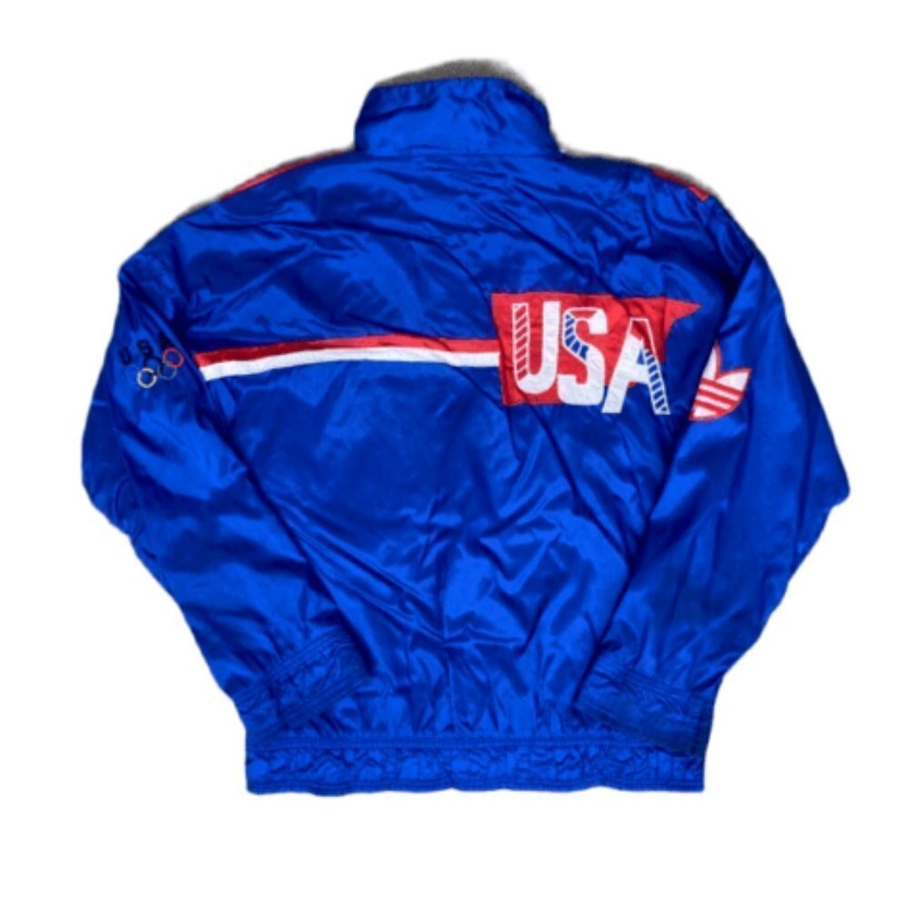 Adidas VTG 80s USA Windbreaker Retro Track Jacket - Picture 2 of 11